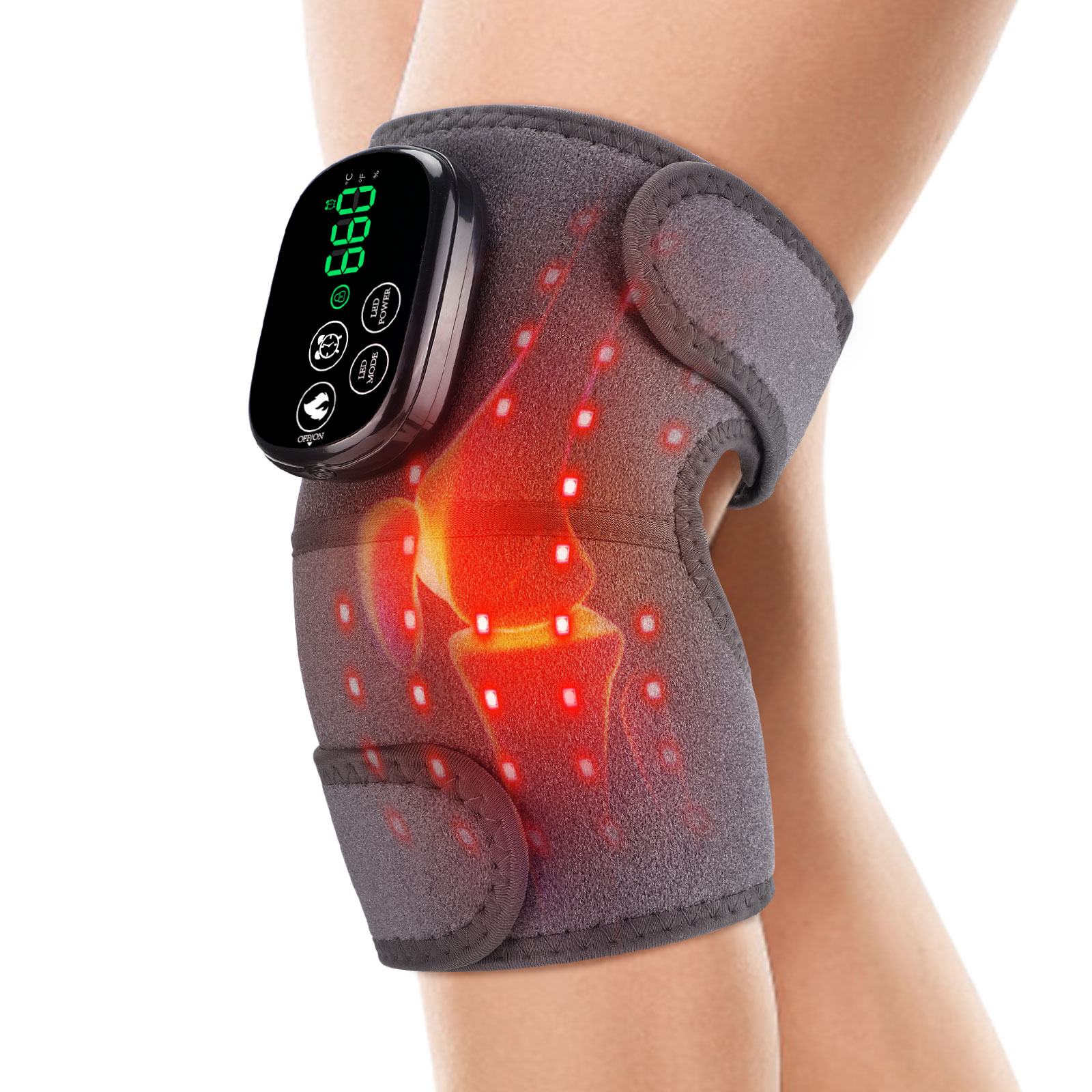 Smart Knee Wrap - Red Light Knee Brace for Workout
