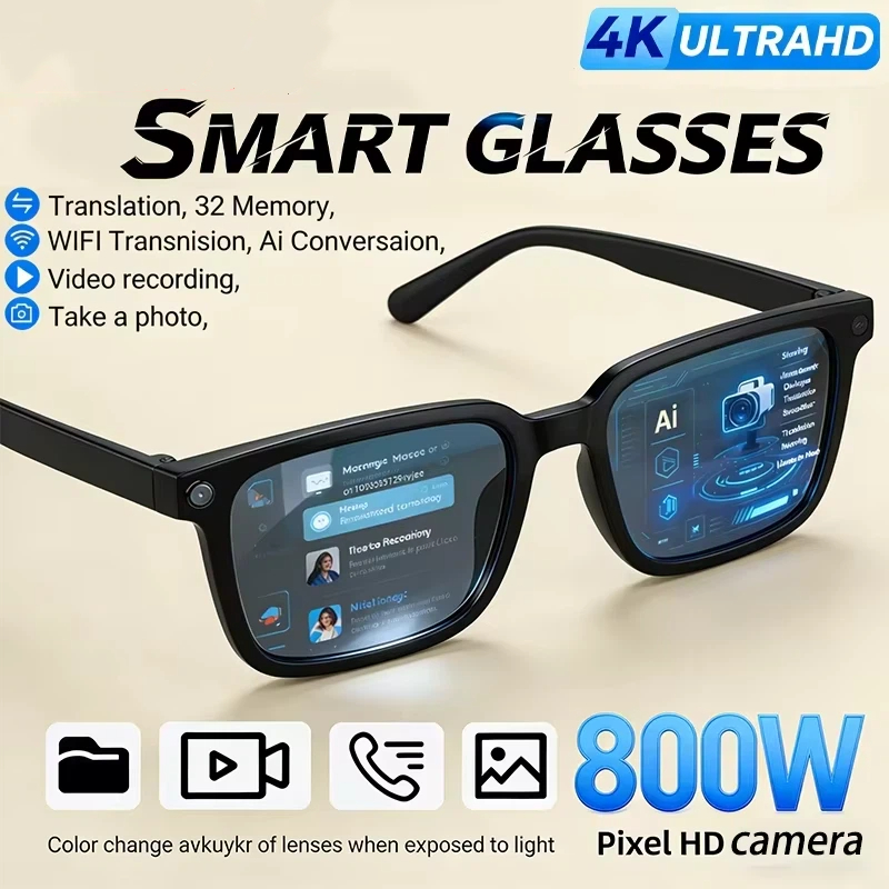 AI Smart Glasses 8K HD Photoch - огляд і ціна Smart Glasses Lens